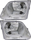 1997-2002 Ford Expedition Headlights Driver Left and Passenger Right Side Halogen Lighting Model Only