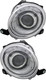 2012-2016 Fiat 500 Headlights Driver Left and Passenger Right Side Halogen