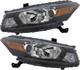 2011-2012 Honda Accord Coupe Headlights Driver Left and Passenger Right Side Halogen