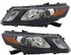 2010-2012 Honda Accord Crosstour Headlights Driver Left and Passenger Right Side Halogen