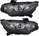 2016-2018 Honda Civic Headlights Driver Left and Passenger Right Side Halogen NA Built