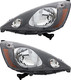 2012-2014 Honda Fit Sport Headlights Driver Left and Passenger Right Side Halogen