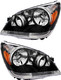 2005-2007 Honda Odyssey Headlights Driver Left and Passenger Right Side Halogen