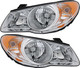 2007-2009 Hyundai Elantra Headlights Driver Left and Passenger Right Side Halogen