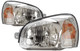 2003 Hyundai Santa Fe Headlights Driver Left and Passenger Right Side Halogen