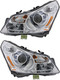 2009 Infiniti G37 Headlights Driver Left and Passenger Right Side HID/Xenon