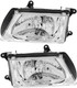 2004-2005 Isuzu Rodeo Headlights Driver Left and Passenger Right Side Halogen