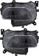 2014-2017 Jeep Cherokee Headlights Driver Left and Passenger Right Side Halogen Black Trim