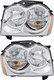 2005-2007 Jeep Grand Cherokee Headlights Driver Left and Passenger Right Side Halogen
