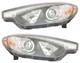 2014-2015 Kia Forte Headlights Driver Left and Passenger Right Side Halogen