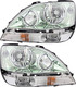 2001-2003 Lexus RX300 Headlights Driver Left and Passenger Right Side Halogen Chrome Trim