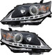 2013-2015 Lexus RX350 Headlights Driver Left and Passenger Right Side Halogen Black Trim Canada Built