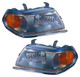2000-2004 Mitsubishi Montero Sport Headlights Driver Left and Passenger Right Side Halogen