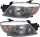 2005-2006 Mitsubishi Outlander Limited Model Only Headlights Driver Left and Passenger Right Side Halogen