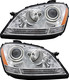 2006-2007 Mercedes Benz M Class Headlights Driver Left and Passenger Right Side Halogen