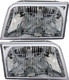 2006-2011 Mercury Grand Marquis Headlights Driver Left and Passenger Right Side Halogen