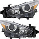 2017-2018 Mazda 3 Headlights Driver Left and Passenger Right Side Halogen Japan/Mexico Built