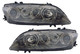 2003-2005 Mazda 6 Headlights Driver Left and Passenger Right Side Halogen Models With Fog Light