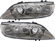 2003-2005 Mazda 6 Headlights Driver Left and Passenger Right Side Halogen Models Without Fog Light