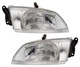 1998-1999 Mazda 626 Headlights Driver Left and Passenger Right Side Halogen
