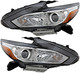 2016-2018 Nissan Altima Sedan Headlights Driver Left and Passenger Right Side Halogen Chrome Trim
