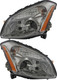 2008 Nissan Maxima Headlights Driver Left and Passenger Right Side Halogen