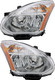 2011-2012 Nissan Rogue Headlights Driver Left and Passenger Right Side Halogen