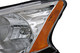 2013-2015 Nissan Sentra Headlights Driver Left and Passenger Right Side Halogen