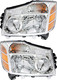 2004-2007 Nissan Armada Headlights Driver Left and Passenger Right Side Halogen