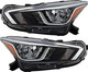 2020-2021 Nissan Versa Headlights Driver Left and Passenger Right Side Halogen