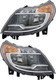 2014-2020 Ram ProMaster 1500 Headlights Driver Left and Passenger Right Side Halogen With Daytime Running Light