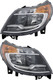 2014-2020 Ram ProMaster 3500 Headlights Driver Left and Passenger Right Side Halogen Without Daytime Running Light