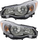 2016-2017 Subaru Crosstrek Headlights Driver Left and Passenger Right Side Halogen