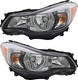 2012-2013 Subaru Impreza Headlights Driver Left and Passenger Right Side Halogen