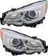 2015-2017 Subaru Outback Headlights Driver Left and Passenger Right Side Halogen Chrome Trim