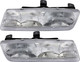 1991-1992 Saturn SL2 Headlights Driver Left and Passenger Right Side Halogen