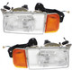 1989-1998 Suzuki Sidekick Headlights Driver Left and Passenger Right Side Halogen
