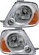 2004-2006 Suzuki XL-7 Headlights Driver Left and Passenger Right Side Halogen