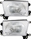 1996-1998 Toyota 4Runner Headlights Driver Left and Passenger Right Side Halogen