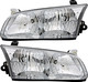 2000-2001 Toyota Camry Headlights Driver Left and Passenger Right Side Halogen