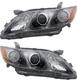 2007-2009 Toyota Camry SE Headlights Driver Left and Passenger Right Side Halogen USA Built TO2502168,TO2503168