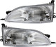 1995-1996 Toyota Camry Headlights Driver Left and Passenger Right Side Halogen USA Built