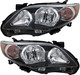 2011-2013 Toyota Corolla S/XRS Headlights Driver Left and Passenger Right Side Halogen Black Trim USA Built