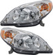 2003-2008 Toyota Matrix Headlights Driver Left and Passenger Right Side Halogen