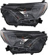 2016-2018 Toyota RAV4 Headlights Driver Left and Passenger Right Side Halogen Black Trim NA Built