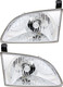 2001-2003 Toyota Sienna Headlights Driver Left and Passenger Right Side Halogen