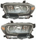 2017-2019 Toyota Tacoma Headlights Driver Left and Passenger Right Side LED Black Trim