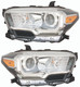 2018 Toyota Tacoma Headlights Driver Left and Passenger Right Side Halogen