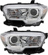 2019-2021 Toyota Tacoma Headlights Driver Left and Passenger Right Side Halogen With Fog Light