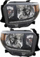 2018-2021 Toyota Tundra Headlights Driver Left and Passenger Right Side Halogen